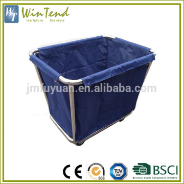 Hospital soiled linen trolley, metal hotel dirty linen trolley