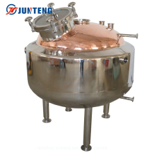 Red Copper SS304 Electric Heating Steam Still Kettle for Distillery Manufacturing in China