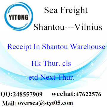 Porto de Shantou LCL Consolidation To Vilnius