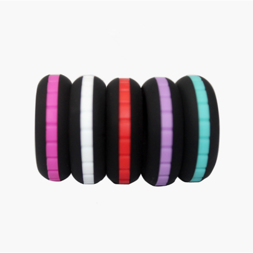 Custom Silicone Base Ring with 5 Stepped Stripes