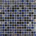 Gold line Glazed Blue black modern mosaic tiles