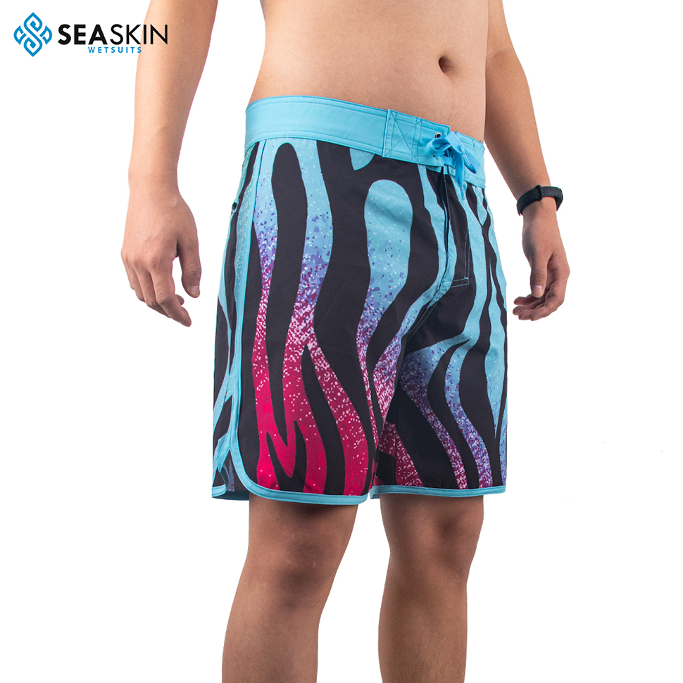 Seaskin Mens Custom Summer Elastic Plaist Polyester Swim Beach Шорты