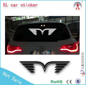 different type el car sticker/el car logo stickers light/flashing custom el car sticker