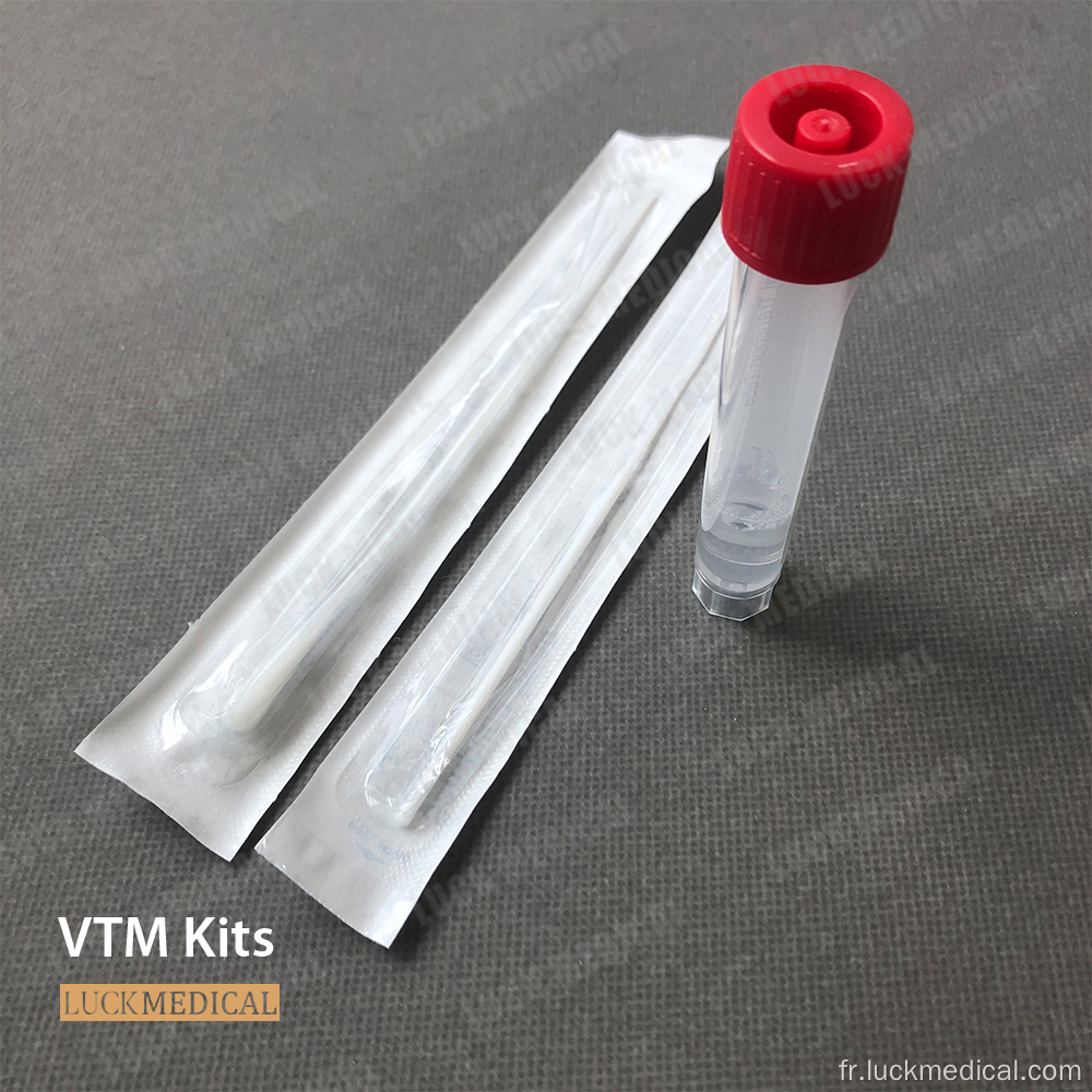Virus Spécimen Collection Media Tube VTM Kit CE