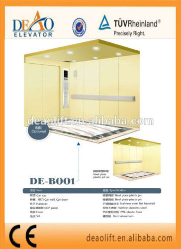 Safety Machine Roomless Hospital Elevator Cost