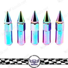 90mm Color Wheel Lug Nuts, Spike Lug Nuts, Lug Nuts M12x1.5