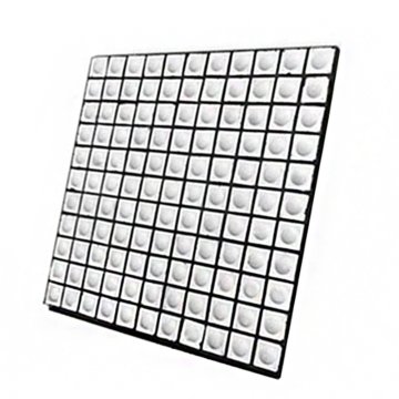 Impact resistant ceramic liner for hopper