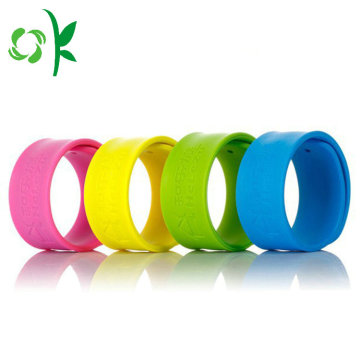 Candy Color Simple Silicone Slap Bracelet for Gift