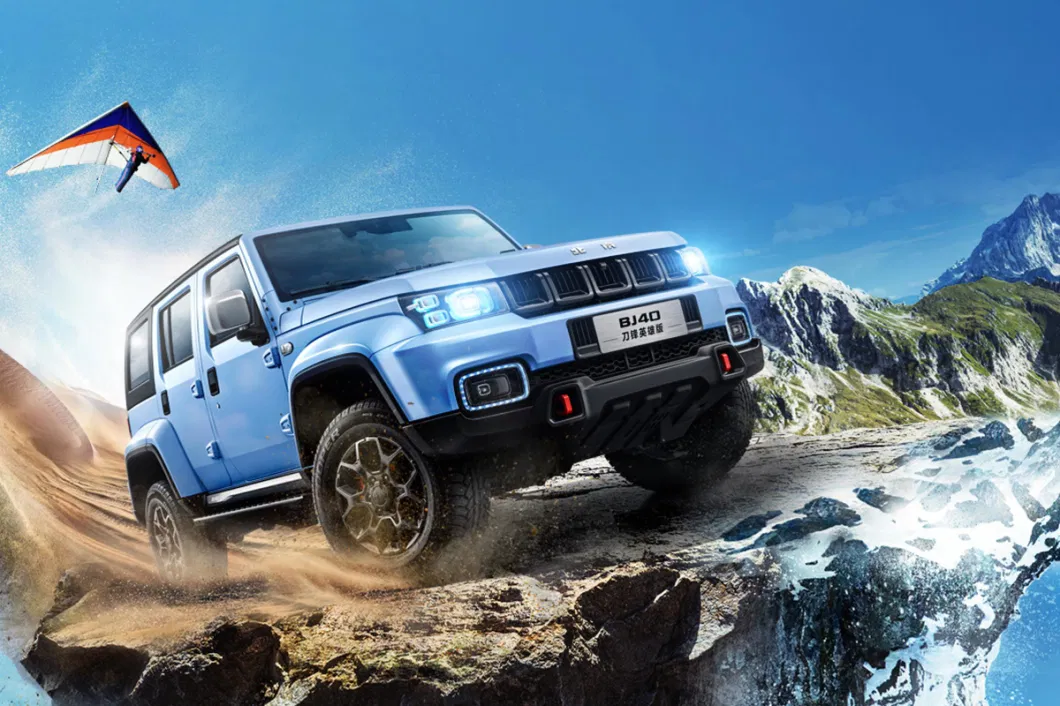 Baic Bj40 White Chinese Pickup Trucks off-Road Vehicles Compact Petrol Gas SUV