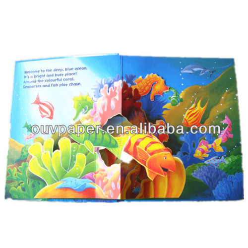 Promotional children 3D pop-up puzzle book printing