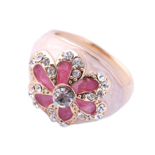 Charm Fashion Gold Wedding Ring Imitation Diamond Ring For Girls