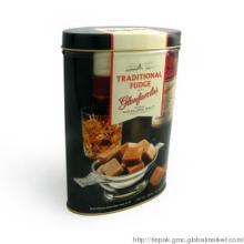 Oval coffee tin can