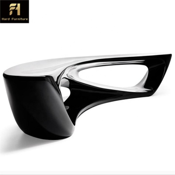 Modern Outdoor Fiberglass Waiting Chair - Moon Sets Shopping Mall Bench