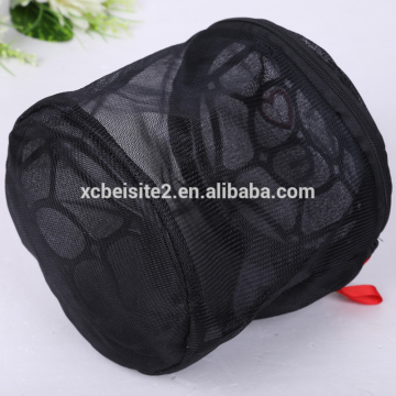 Mesh Laundry Bags - black printed laundry bag