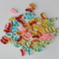 Großhandel Nettes klares Harz 7 * 19mm Kawaii Bunte Jelly Beans Schöne Roman Lose Cabochons für Slime Makings Toys