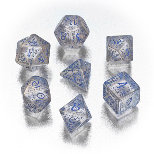 RPG polyédriques personnalisé 7-Die Set, 7pcs RPG jeu de jeu de dés