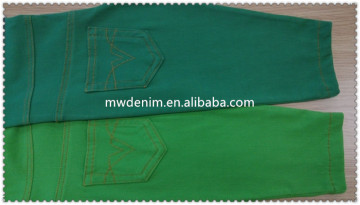 Twill denim with knit denim fabric