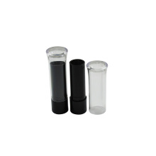 Custom TM-LB415B Circular Transparent Cap Lipstick Tube, 3.5g Empty Packaging