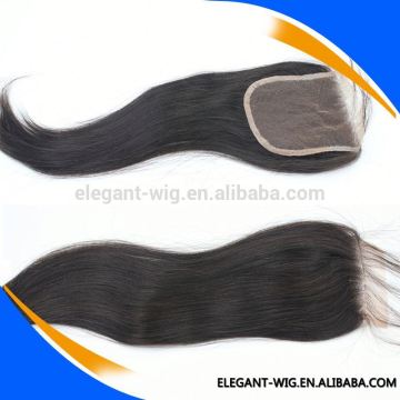 Elegant-wig lace closure bleached knots no shedding no tangle, silky straight free part lace closure natural hairline