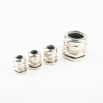 IP68 Metallic Cable Gland Brass Lighting System Connector