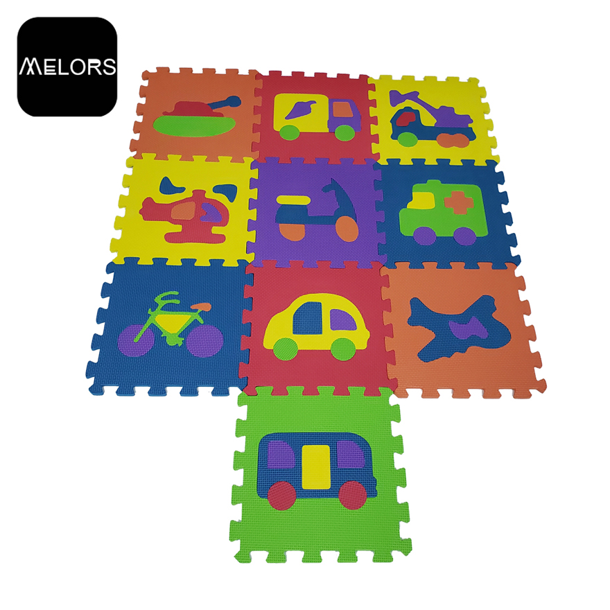 Tapis de puzzle de voiture de jouets éducatifs d'enfants de véhicule d'EVA