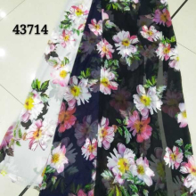 Translucent Digital Printed Custom Chiffon Summer Fabric