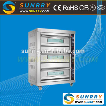 Commmercial gas bakery oven, deck gas oven