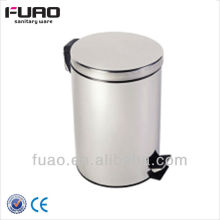 FUAO Stainless Steel Trash Bin /recycle garbage bin with swing cover / Waste Bin