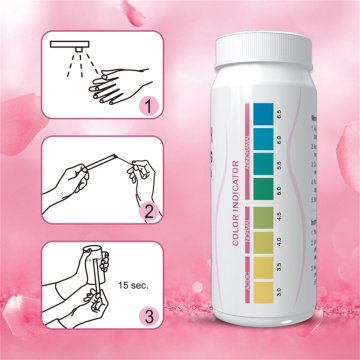 Family self-test card vaginal PH test strips