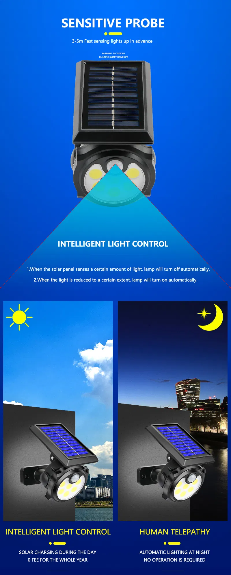 Advanced Solar Street Light with Smart Remote Control Technology