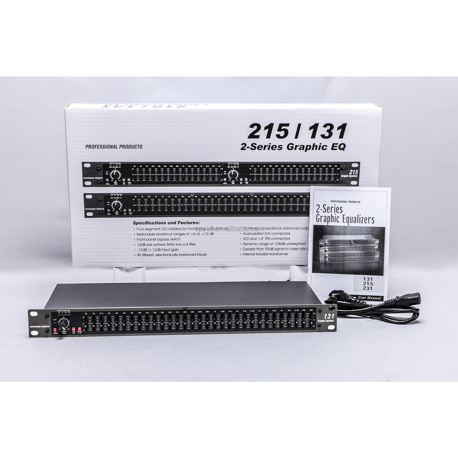 131 Customized Professional Equalizer Audio Processor Audio Graphic Equalizer for Microphone System