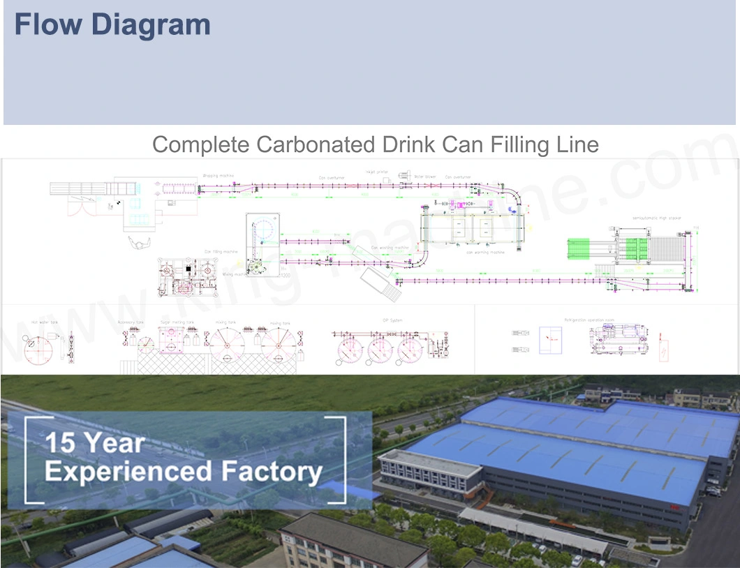 Red Bull Energy Drinks Manufacturing Equipment Filling Machine Production Line