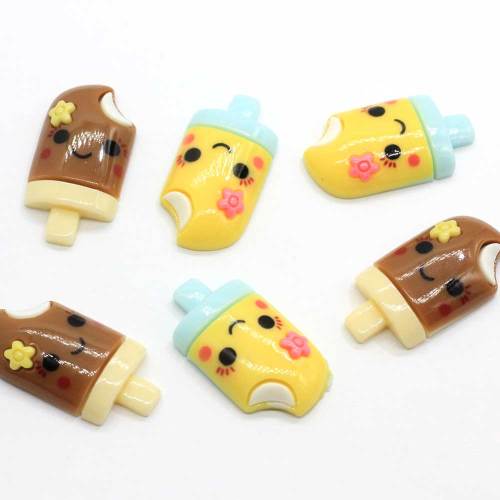 27mm Baby Popsicle żywica rzemiosło dekoracyjne Flatback Cabochon notatnik Kawaii DIY akcesoria do ozdabiania B97 5.0