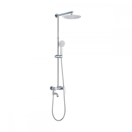 Chromed SS304 Wall Mount Big Spray Shower Set