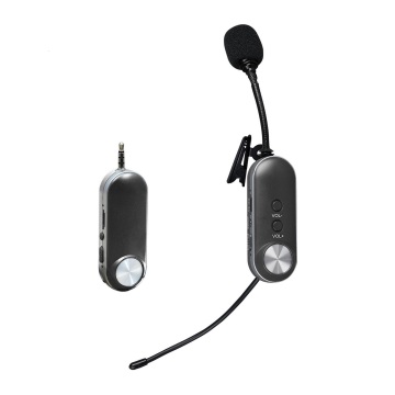UHF Wireless Lavalier Microphone for Interviews and Mobile Use