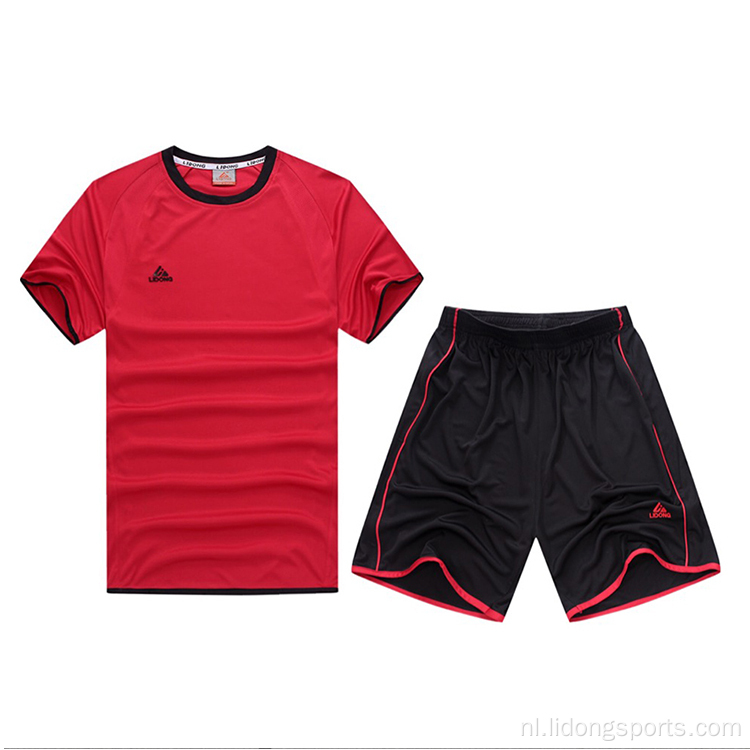 Training voetbalshirt maker voetbal jersey sportkleding set