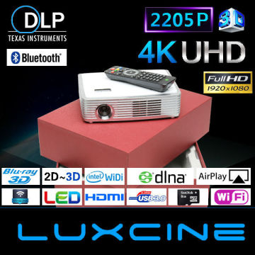 DLP Mini TV 3D HD Projector HDMI / VGA / USB 1080p Home Theater Projectors DLP 1500 ANSI Lumens