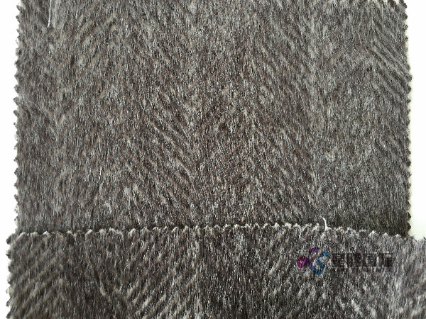 Herringbone Woolen Tweed Fabric For Winter Coat