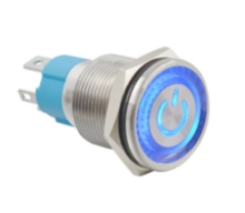 19mm 10A illuminated Metal Pushbutton Switch