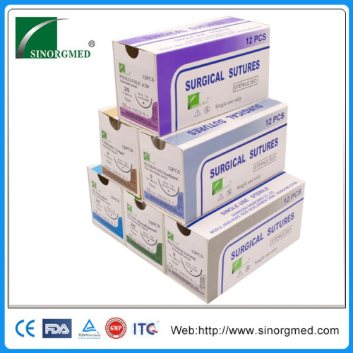 Synthetic absorbable polydioxanone pdo surgical suture thread