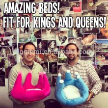 PET PUPPY DOG CAT SOFT BED SLEEPING BAG PRINCE AND PRINCESS PET BED
