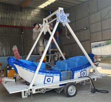 Pirate Ship Ride: Amusement Park Carnival Fun