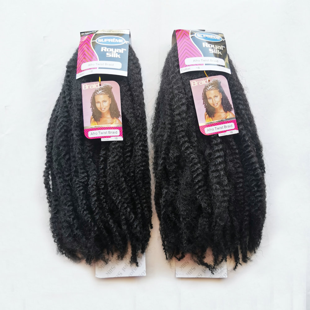 wholesale afro kinky bulk synthetic hair for dreadlocks twist and braiding hair