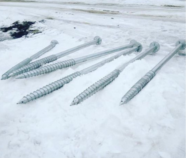 Galvanized Ground Screw Pile For Construction Foundation