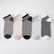 Women's Cotton High Elastic Boat Socks