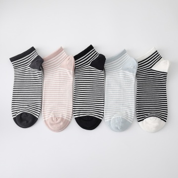 Women's Cotton High Elastic Boat Socks