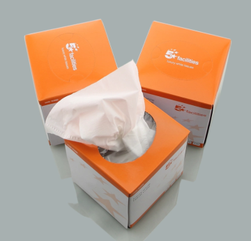Boxed tissues with custom logo