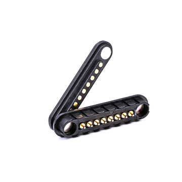 8 pin spring loaded magnetic connector