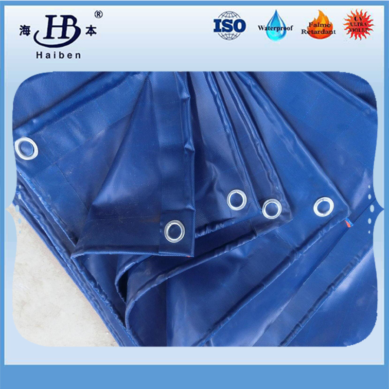 Good quality pvc coated tarpaulin with eyelets