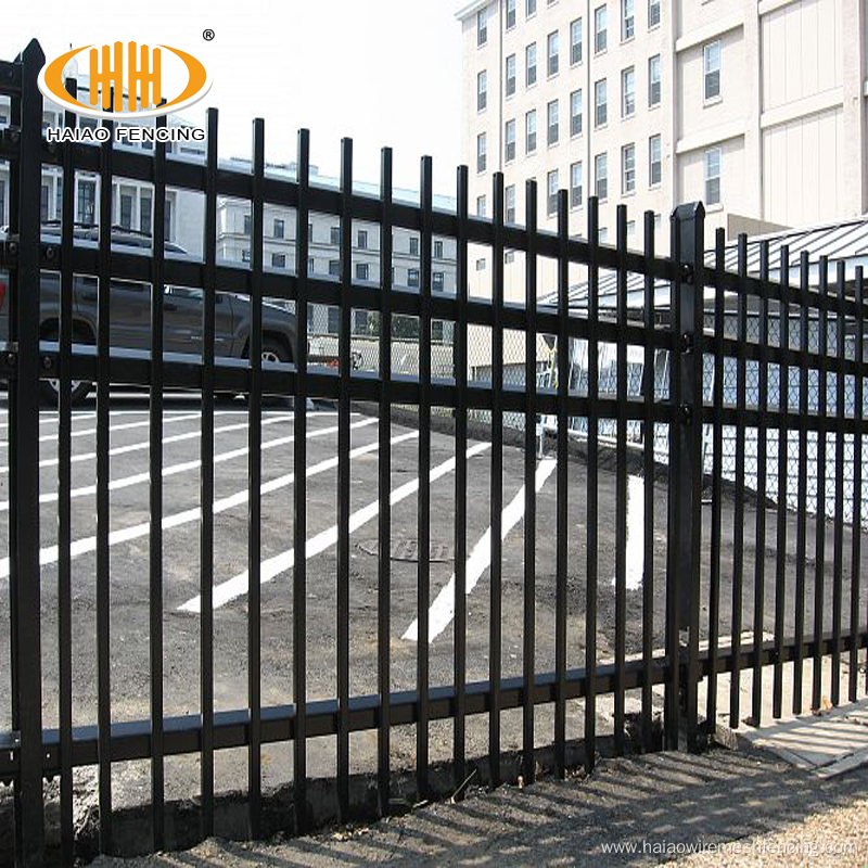High quality coated metal rod iron fence panels